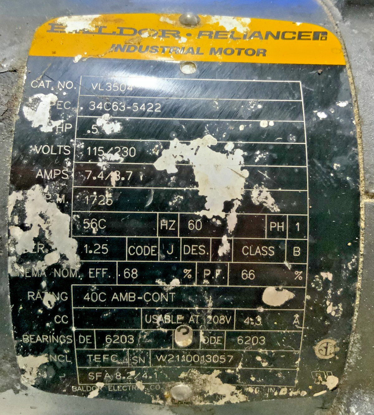 Morse 1-5154-3 MDL Stationary Barrel Drum Roller Tumbler Mixer 55 Gal 1-Phase