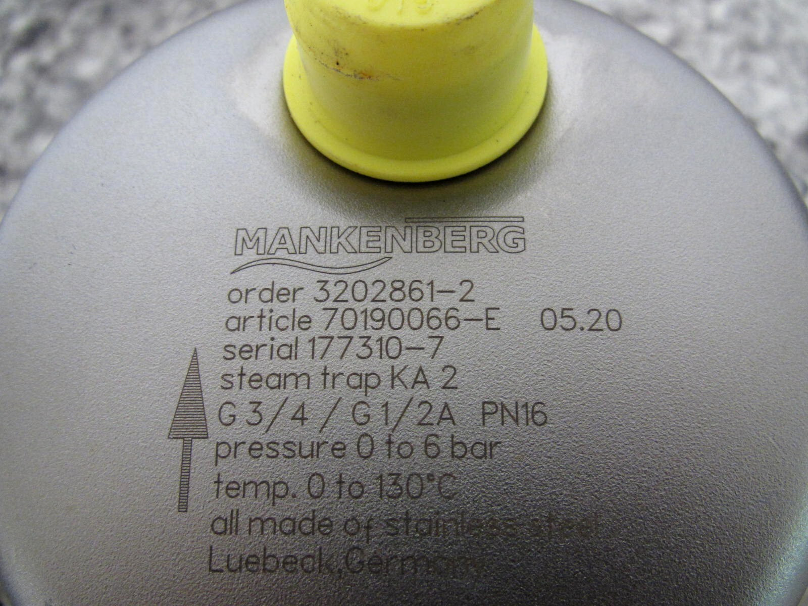 New Mankenberg KA 2 / 3202861-2 / 70190066-E SS Stainless Steel Steam Trap