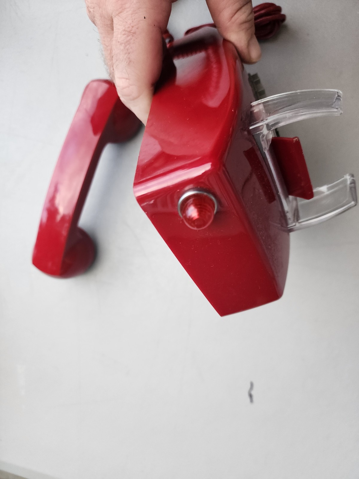 Standard Wall Phone, Red, T-25 Red W/O Mw