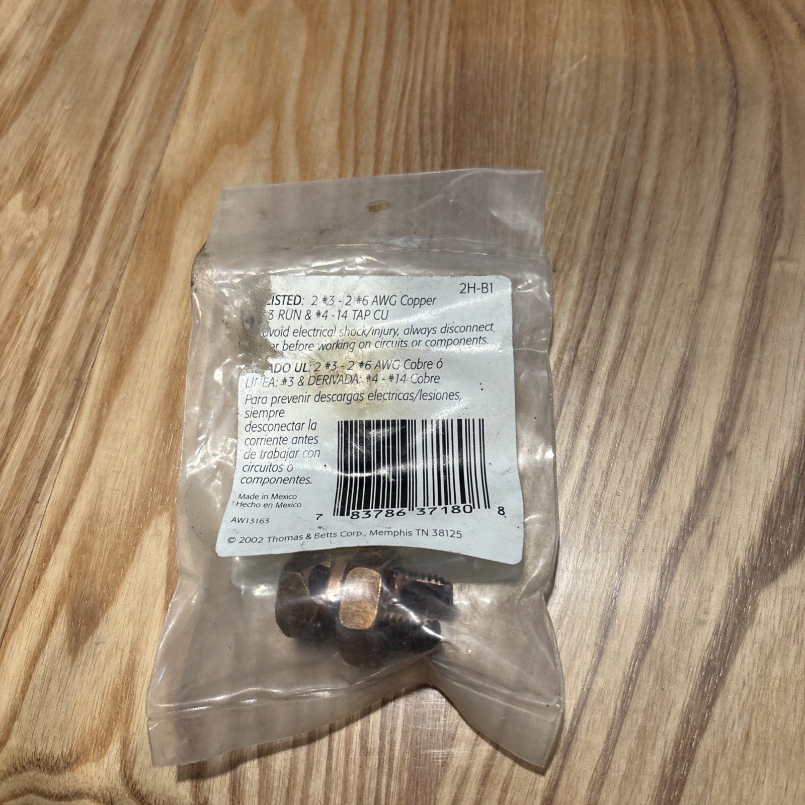 Thomas & Betts Blackburn Hi Strength Split-Bolt Connector Bronze 2H-B1