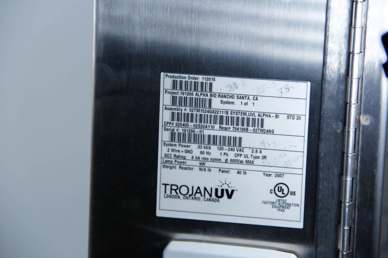 UV Logic Water Filtration System Aquafine Corporation 02TM15 Trojan (7419)