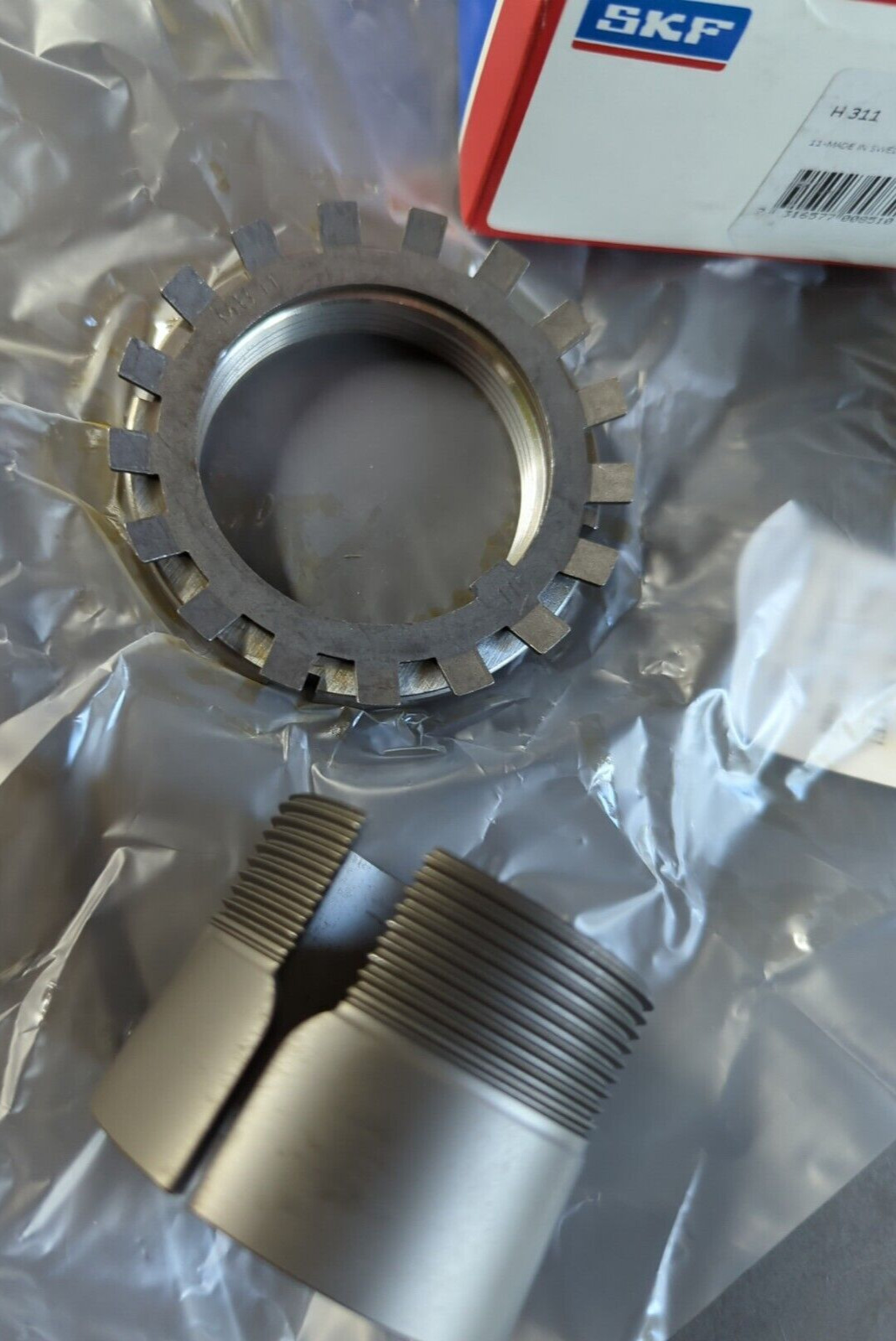 SKF H311 Adapter Sleeve for shaft diameter 50mm; 45mm long with M55x2 thread