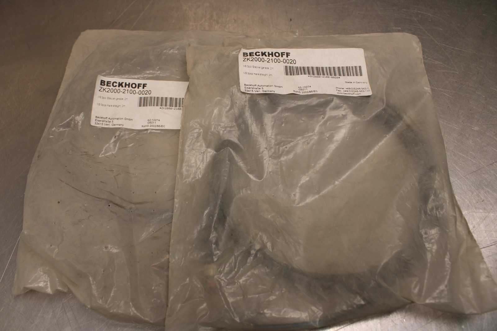 Beckhoff ZK2000-2100-0020 Lot of 2!