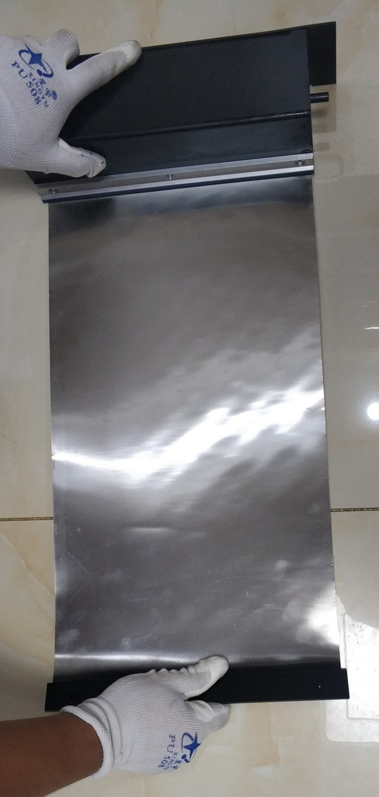 Box type Rolling curtain shield SS band cnc machine protection,W 500mm x L 800mm
