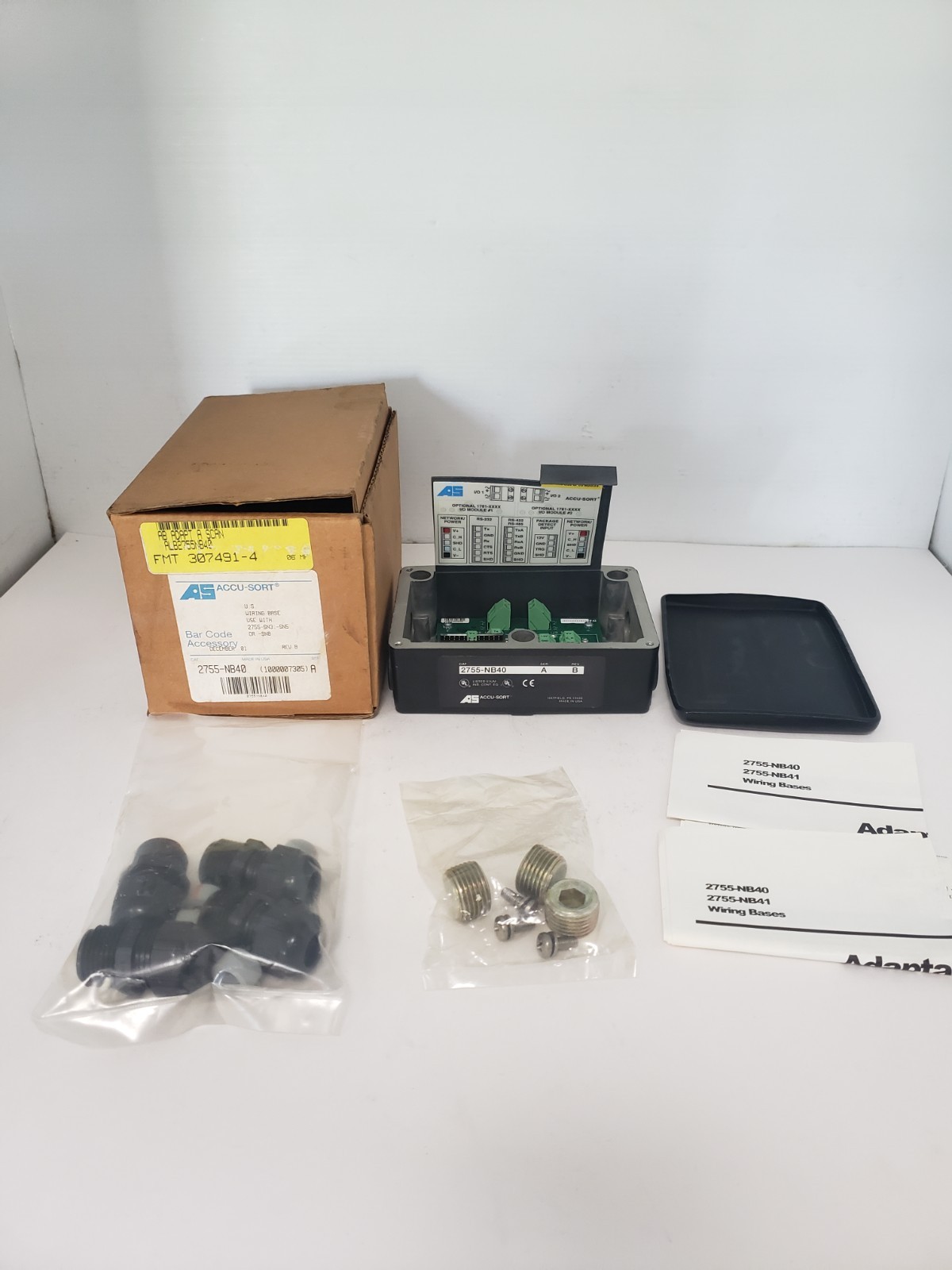ALLEN BRADLEY 2755-NB40 SERIES A ADAPTASCAN WIRING BASE NIB
