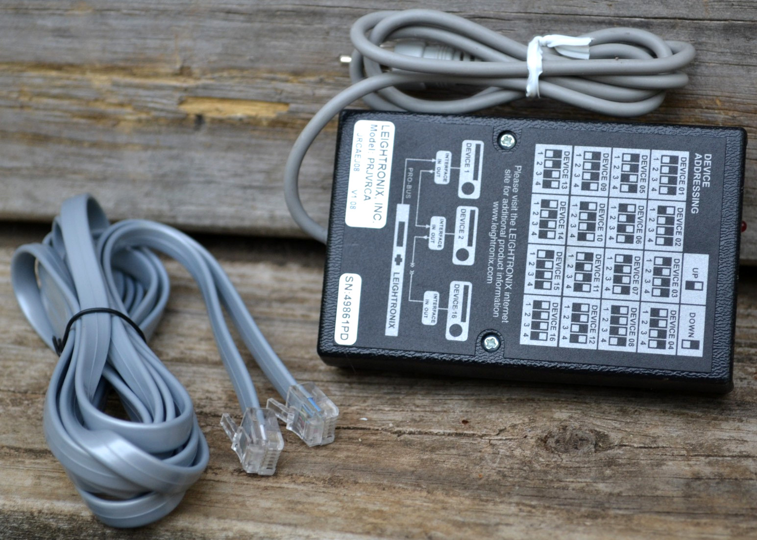 Leightronix PRO-BUS VCR Control Interface Broadcast Automation PRJVRCA-New Other