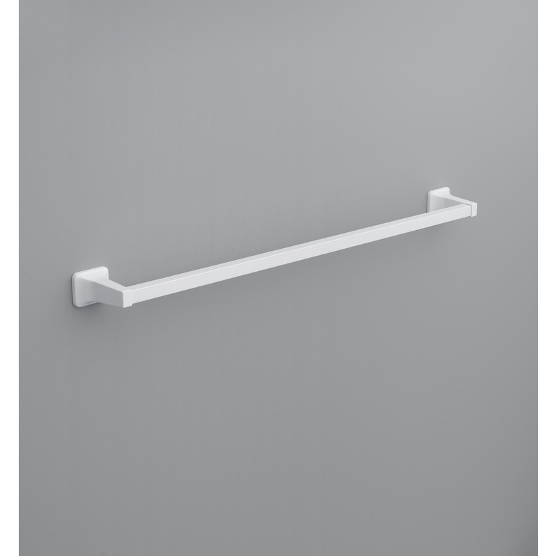 OakBrook 297-120607OB Die Cast Zinc Satin White Wall Mount Towel Bar 30 L in. –