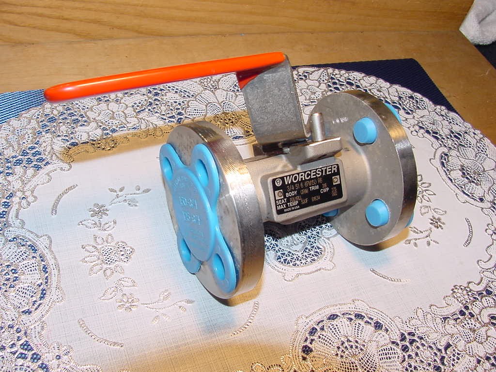 Worchester 3/4 51 6 6PM150 R6, Ball Valve, 3/4 Inch, CF8M, 316 S/S, PolyEll Seat
