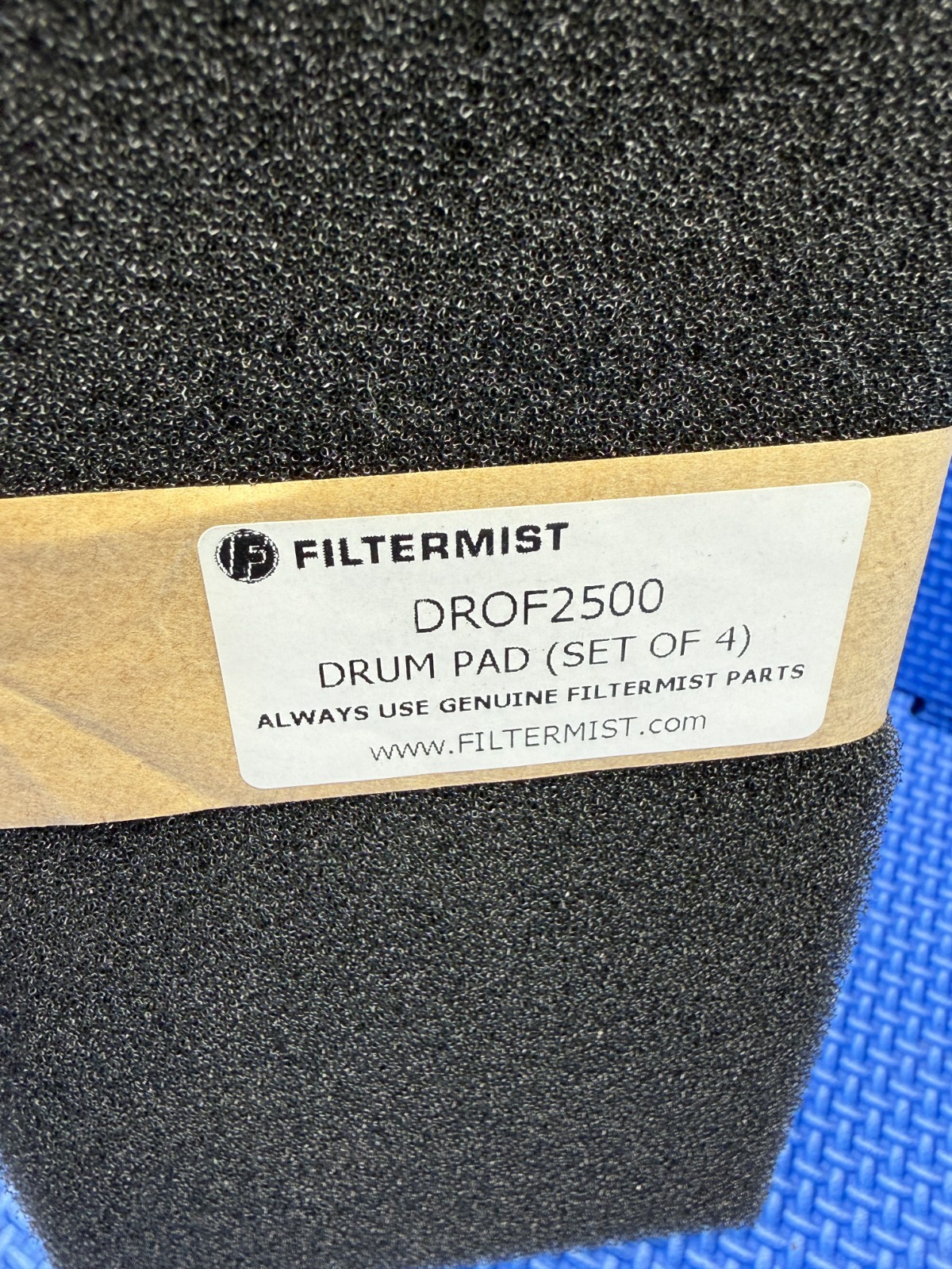 Genuine Filtermist DROF2500 4-Pack Drum Pad Air Filter Kit