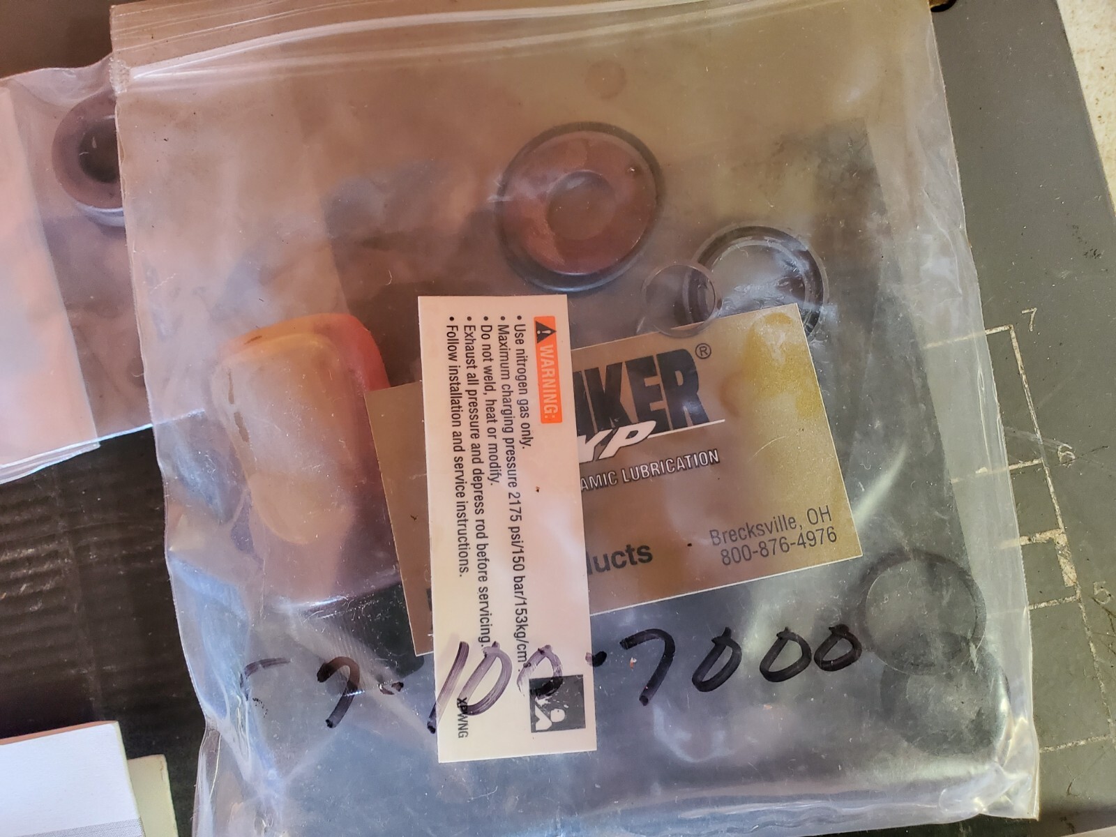 Hyson Seal Kit for TNK1 Nitrogen Gas Spring, 57-100-7000