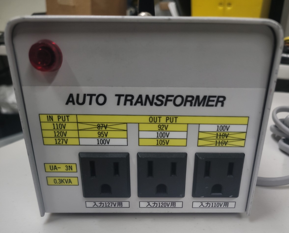 Japanese Autotransformer Voltage Converter 0.3kVA 100V 110V 120V 127V Matsunaga