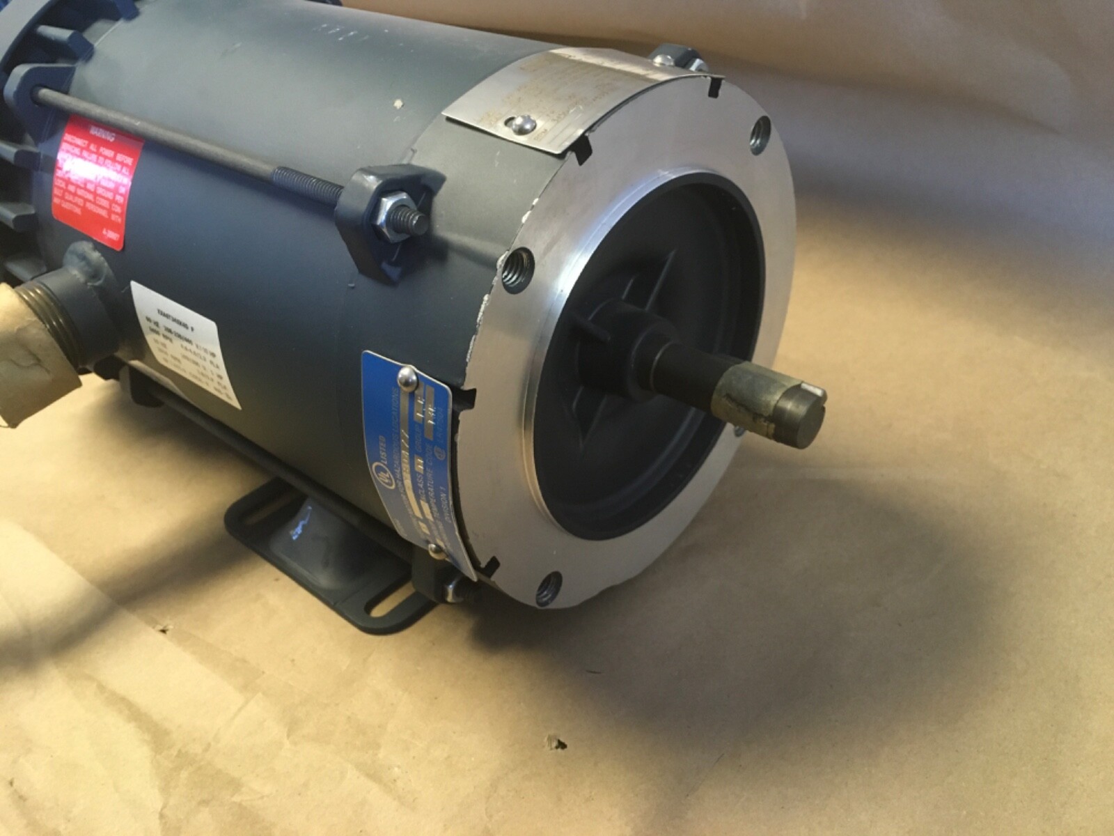 Leeson A6T34XK4D P, 114633.00 Gear Motor 3PH, 3450/2850 RPM, 1.5/1HP (KB)