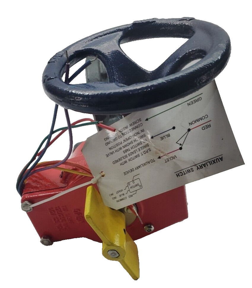 NEW NIBCO WD-3510-8 WAFER STYLE BUTTERFLY VALVE 4″ GEAR OP W/ SWITCHES 250PSI