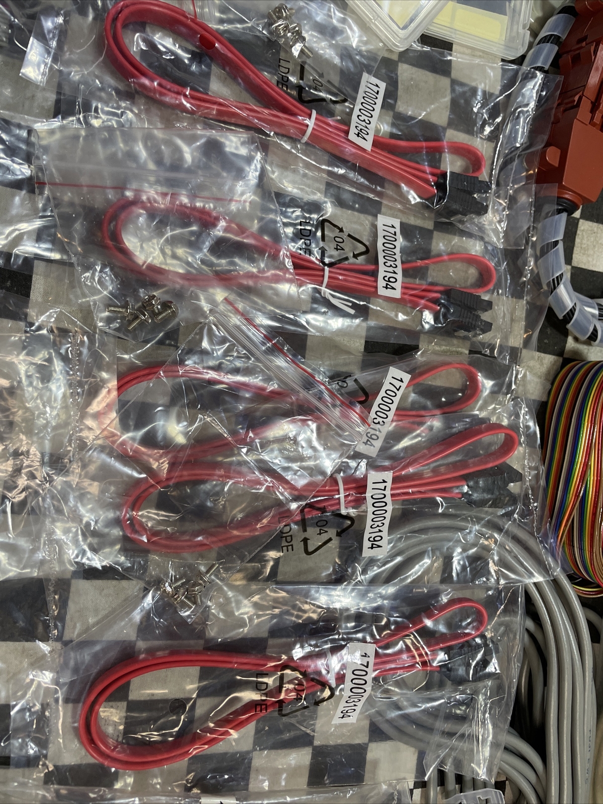 Advantech IOA-01401-T2 & 1700003194 & 1700001788 Ribbon Computer Cables SATA HDD