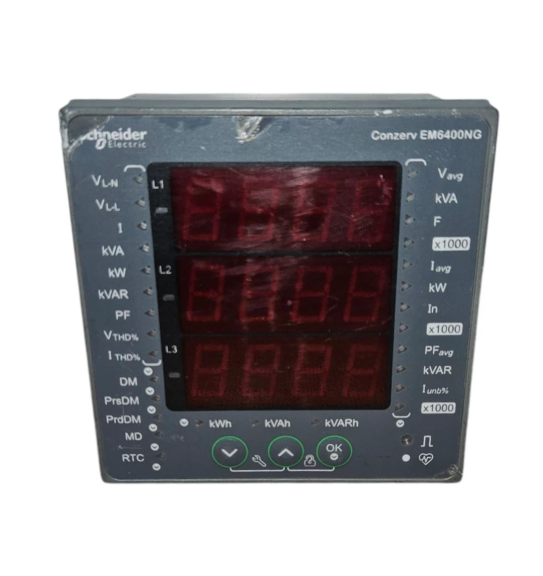 SCHNEIDER ELECTRIC CONZERV EM6400NG POWER AND ENERGY METER METSEEM6400NGRSCL1