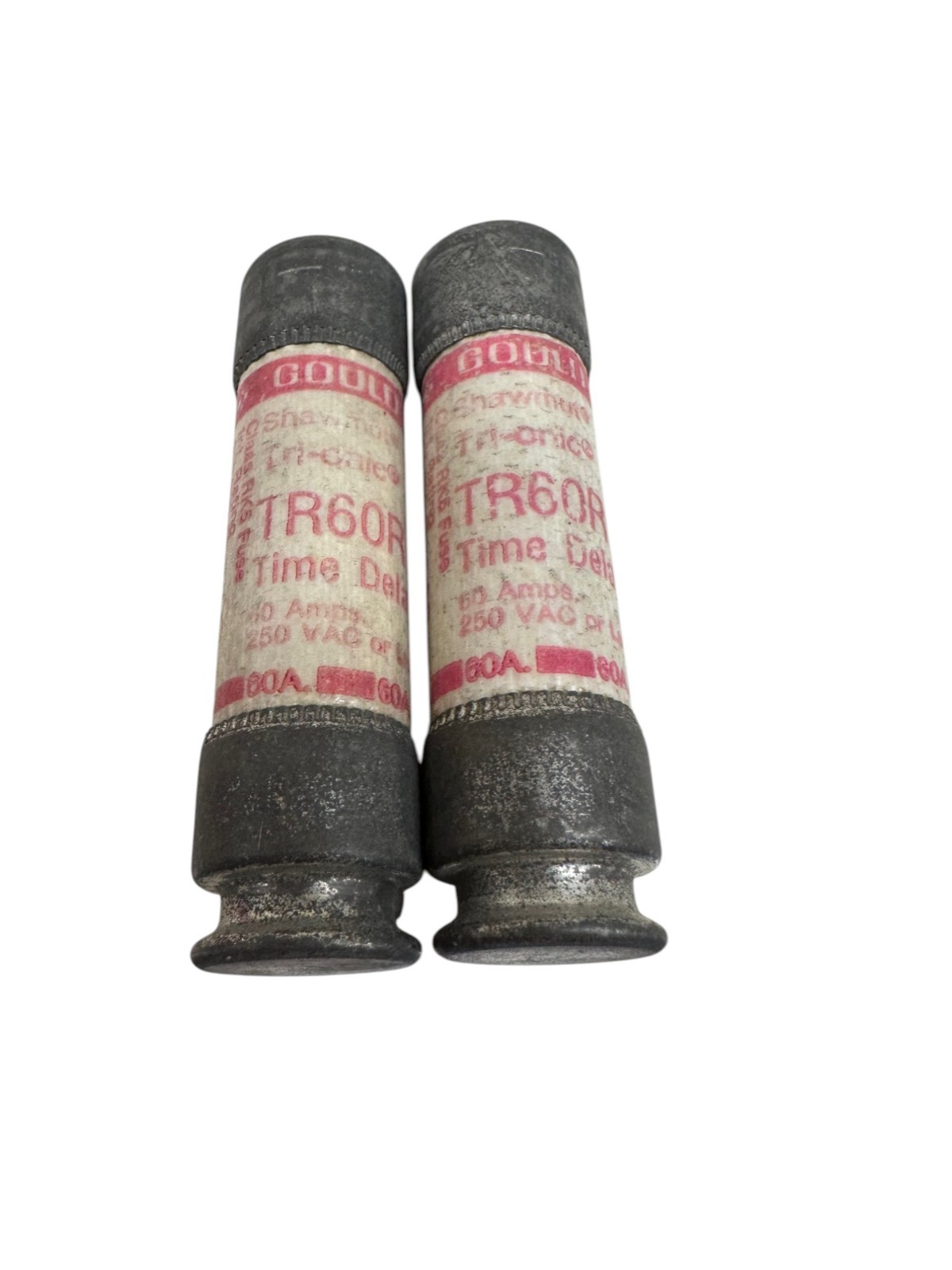 Gould Shawmut TR60R Tri-Onic Time Delay 60A Class RK5 Fuse (LOT OF 2) *SALE*