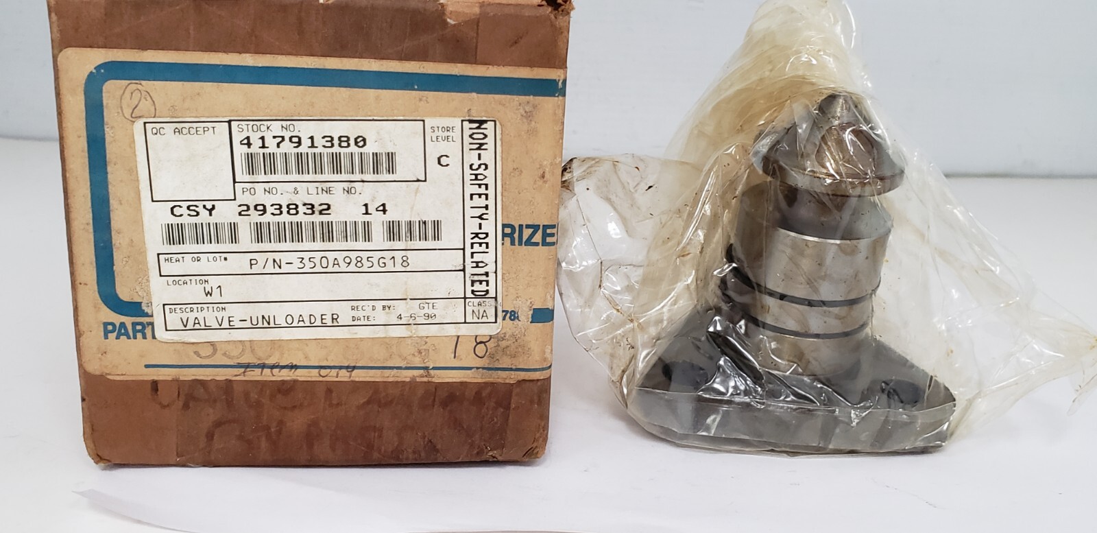 WESTINGHOUSE 350A985G18 UNLOADER VALVE AIR COMPRESSOR, NIB