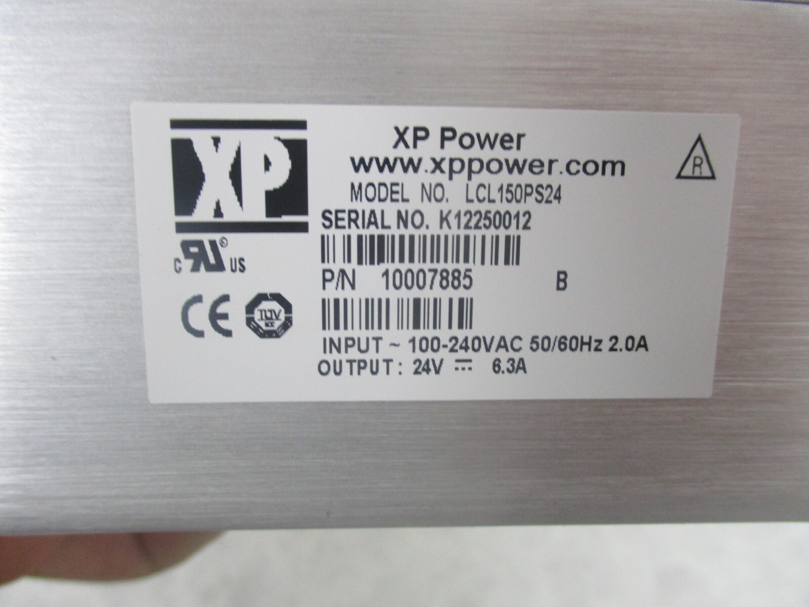 XP POWER LCL150PS24 POWER SUPPLY, AC-DC CONVERTER, 6.3A, 24V, T1606