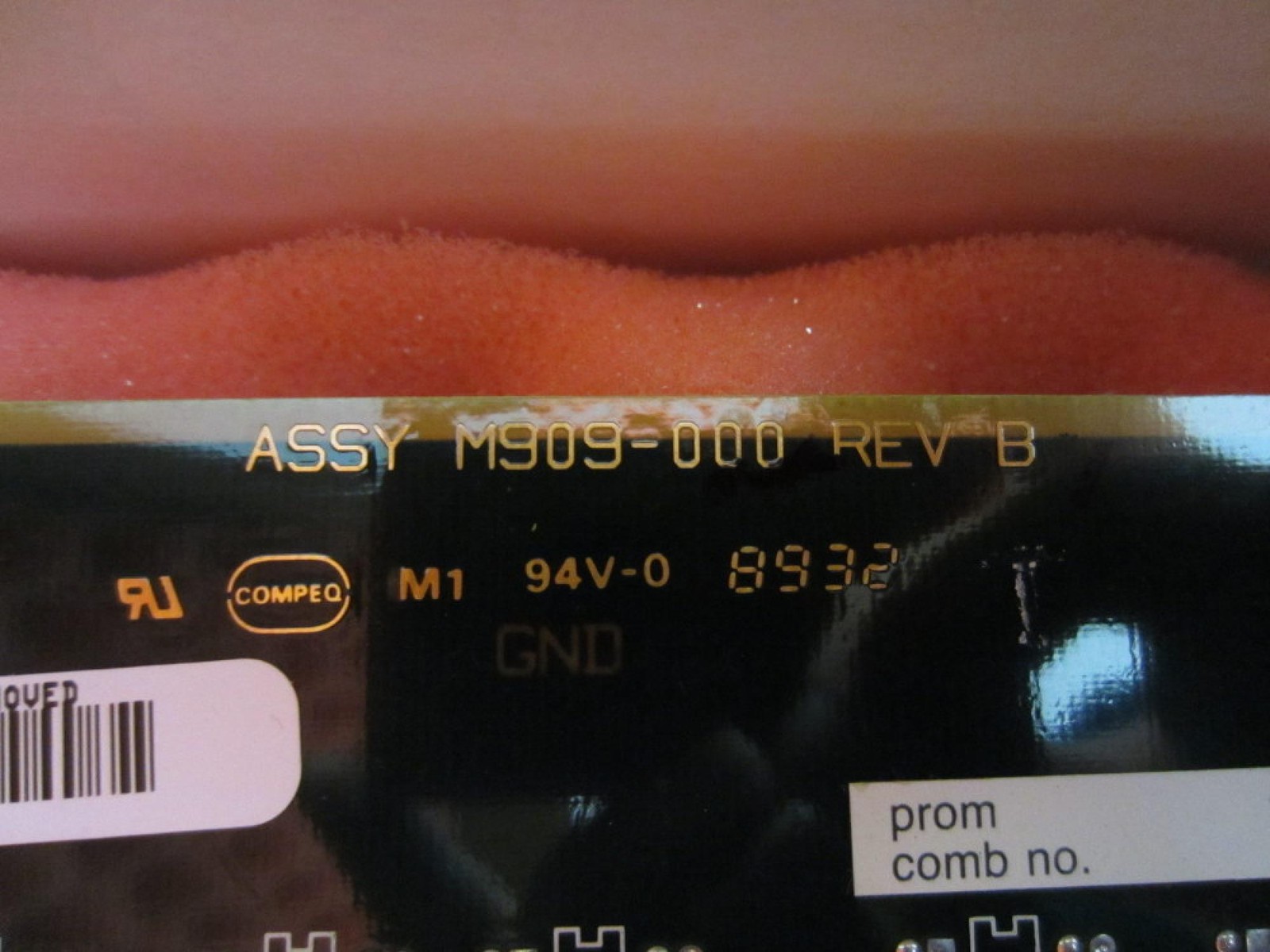 Modicon M909-000 Memory Module M909000 Rev B Without Key