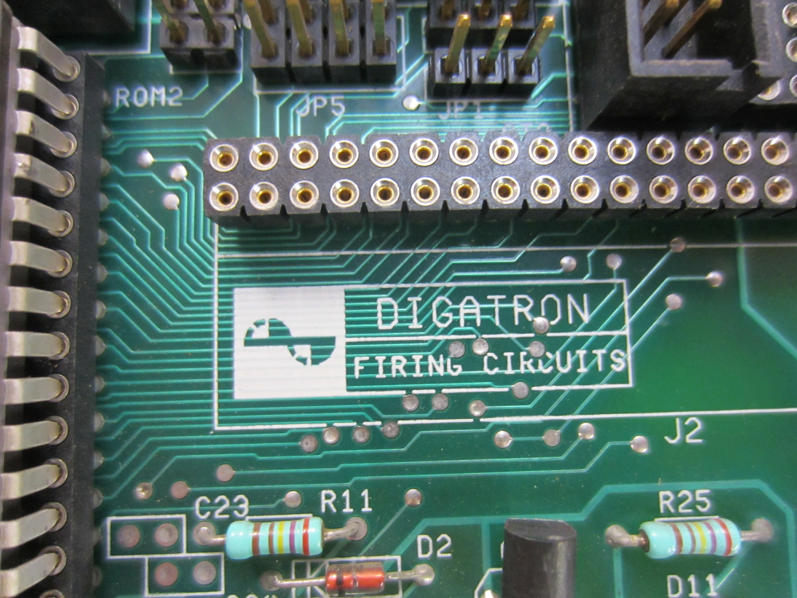 Digatron 1962-7334 Circuit Board 19627334 #2 W/O Integrated Circuit