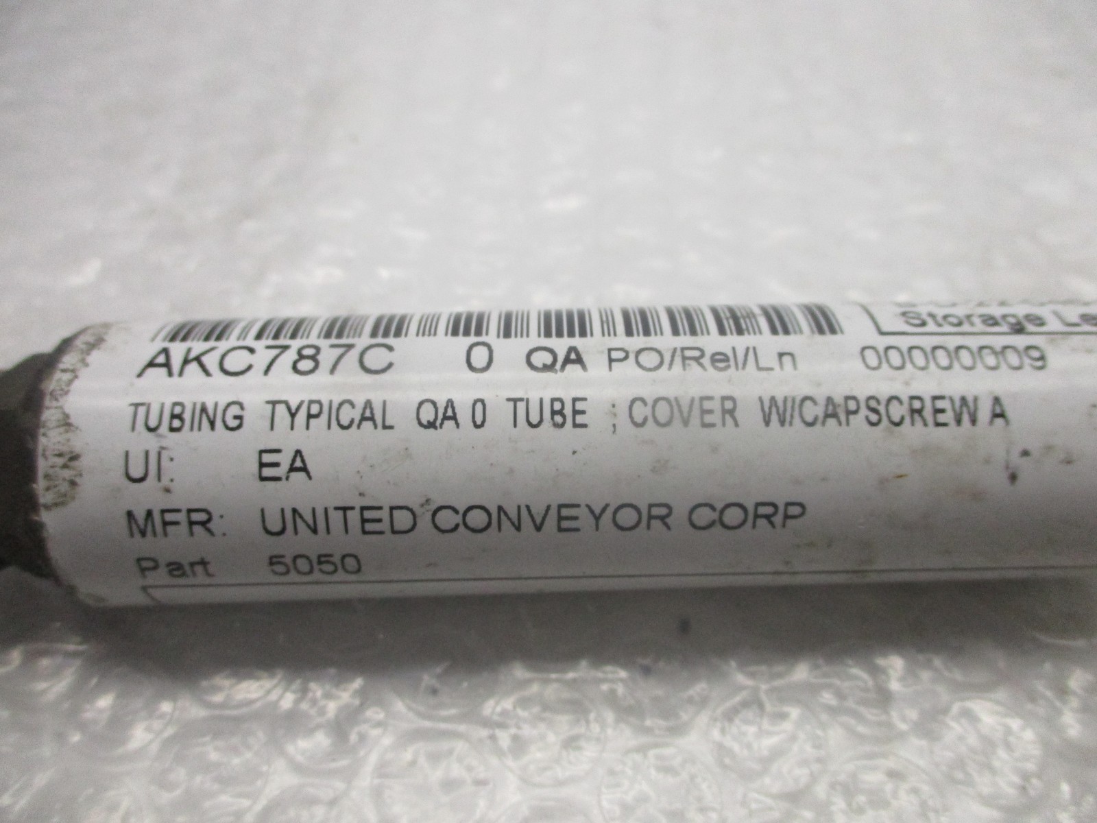 UNITED CONVEYOR CORP 5050 TUBING W/CAPSCREW UNMP