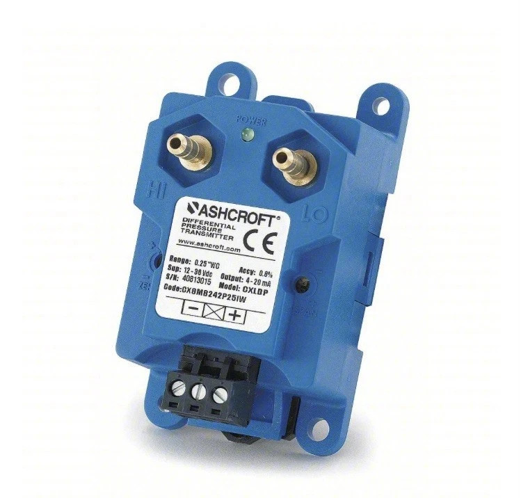 Ashcroft CX8MB2425IW Differential Pressure Transmitter 0-5inWC 4-20mA 12-36VDC