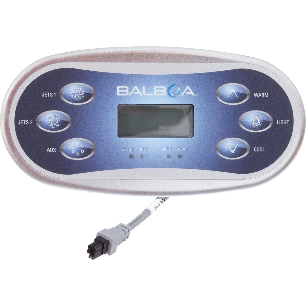Balboa Water Group TP600 Topside, Jets 1/Jets2/Aux/Warm/Light/Cool, LCD