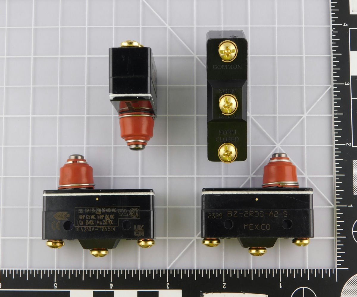 Lot of 5 HONEYWELL BZ-2RDS-A2-S Basic Switches: BZ Series, Single Pole Double T