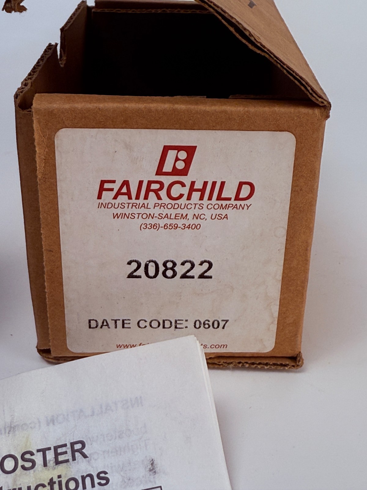 Fairchild 20822 Model 20 Volume Booster Pneumatic 2:1 250 PSI New in Box