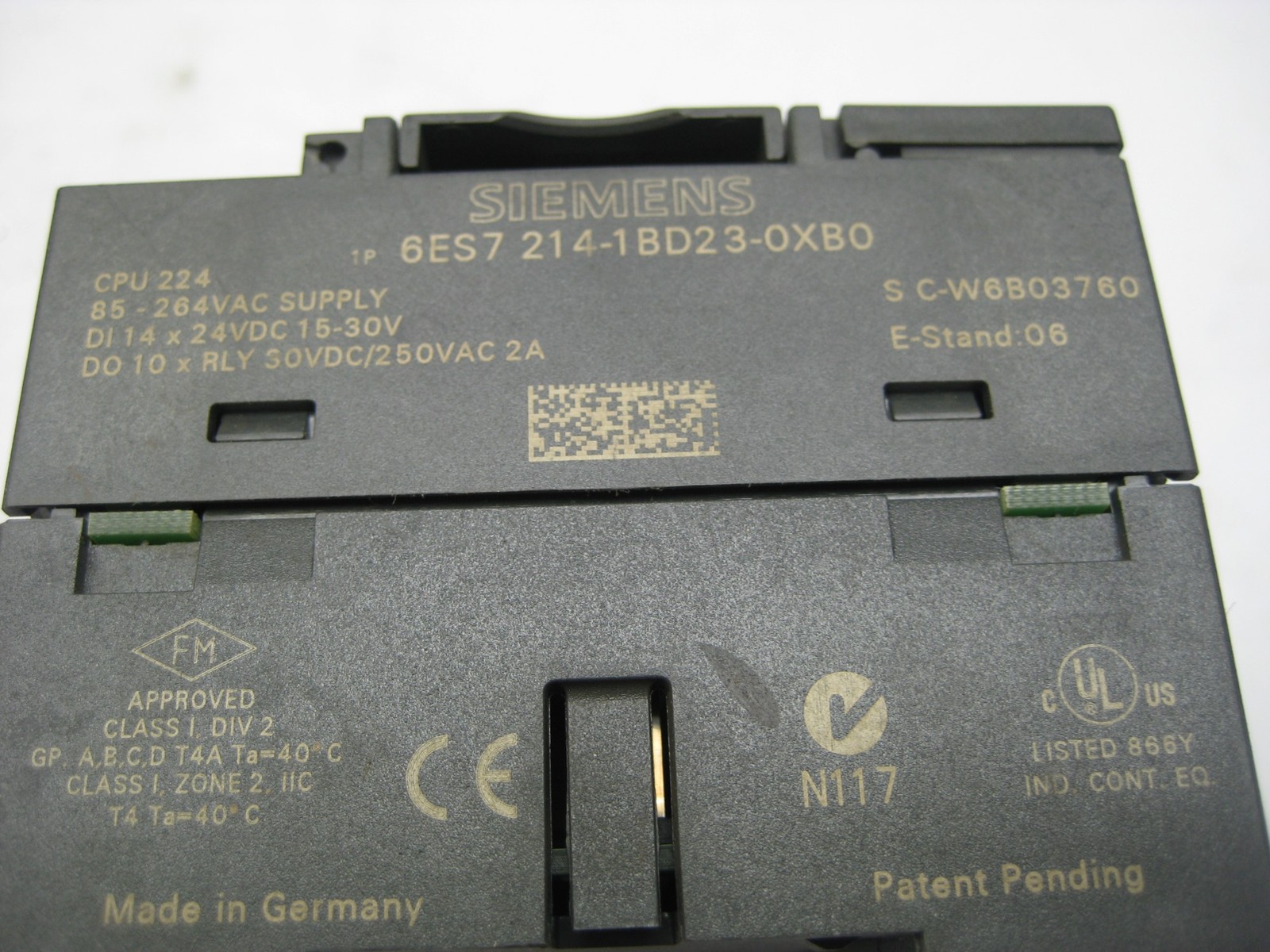 SIEMENS 6ES72141BD23OXBO SIMATIC S7-200 COMPACT UNIT (AS PICTURED) UNMP