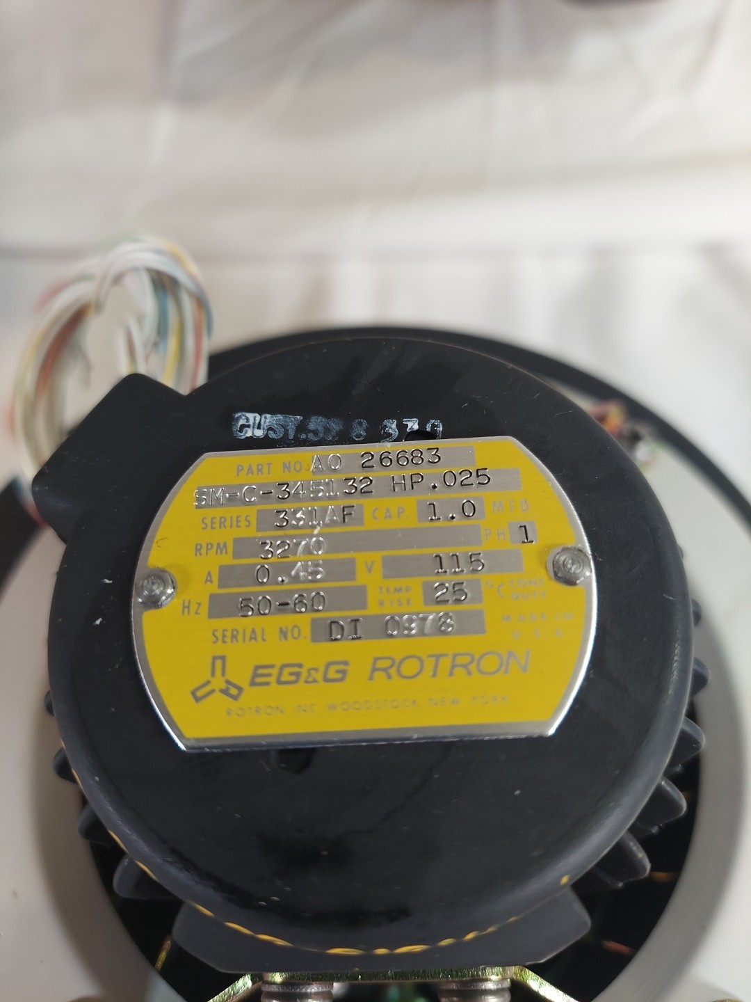 EG & G ROTRON Centrifugal Fan S. 331AF A0-26683 SM-C-345132 4140007296191