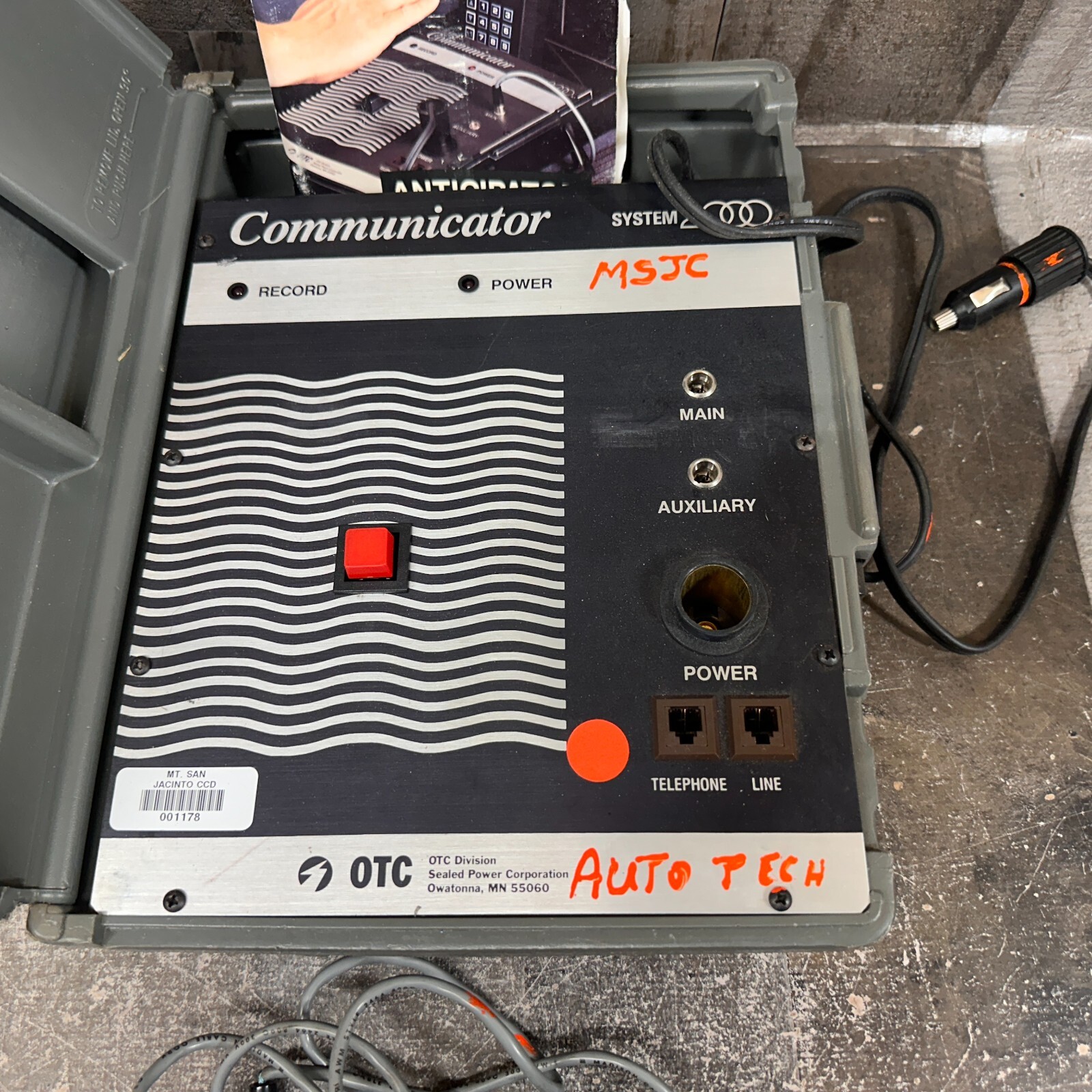 OTC System 2000 Communicator Anticipator System w/ Instruction Manual – As-IS
