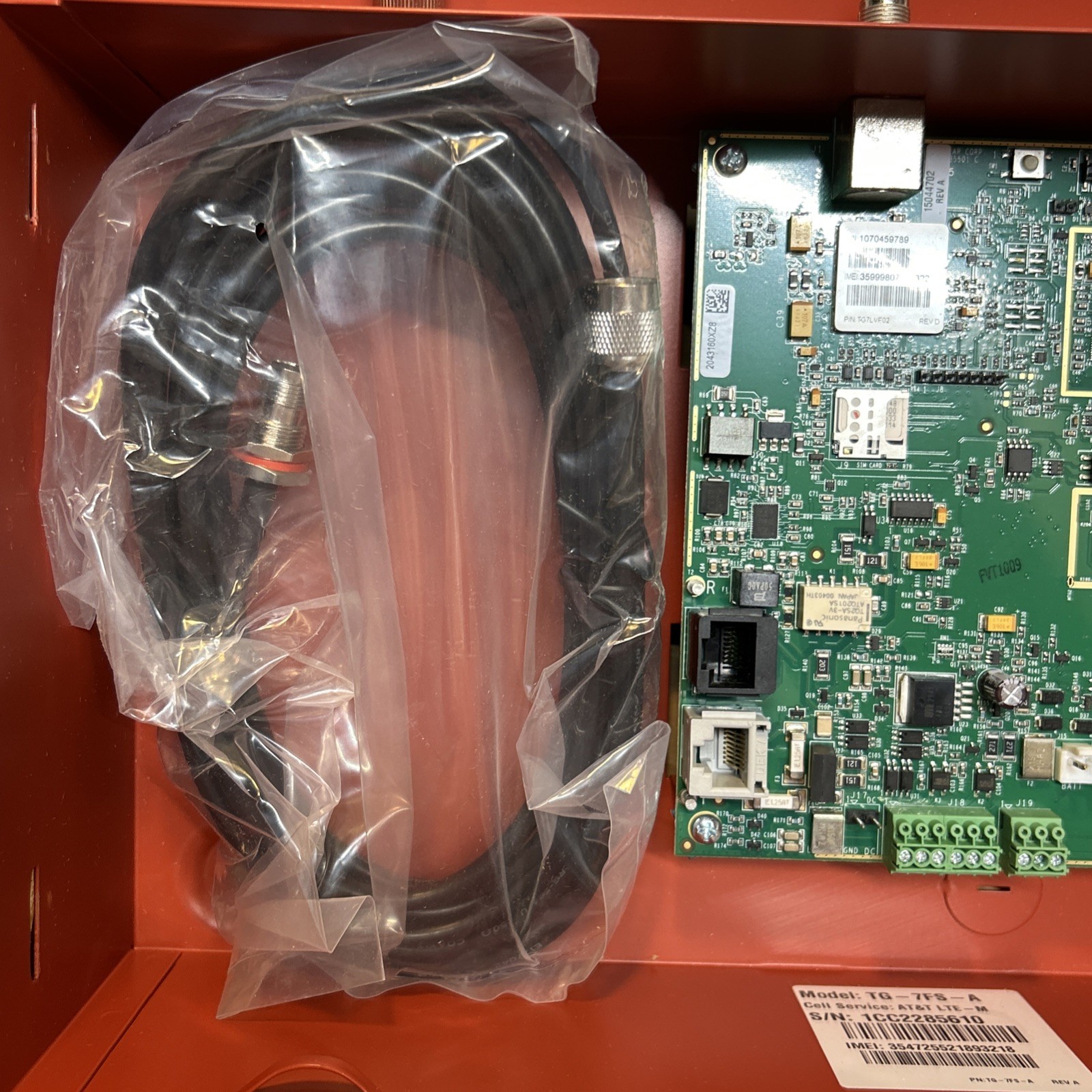 Telguard TG7LVF02 Universal Commercial Fire Cellular Verizon LTE. NEW!!