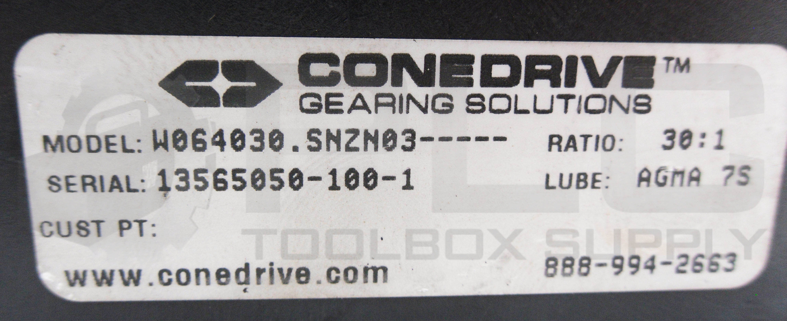 NEW CONEDRIVE W064030.SNZN03 GEAR BOX 30:1