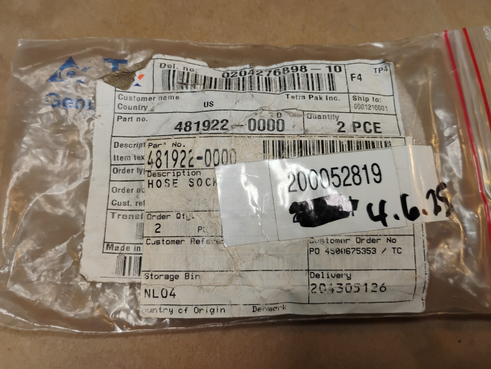 2, Hose Sockets 481922 5003048 SST – Fast Ship