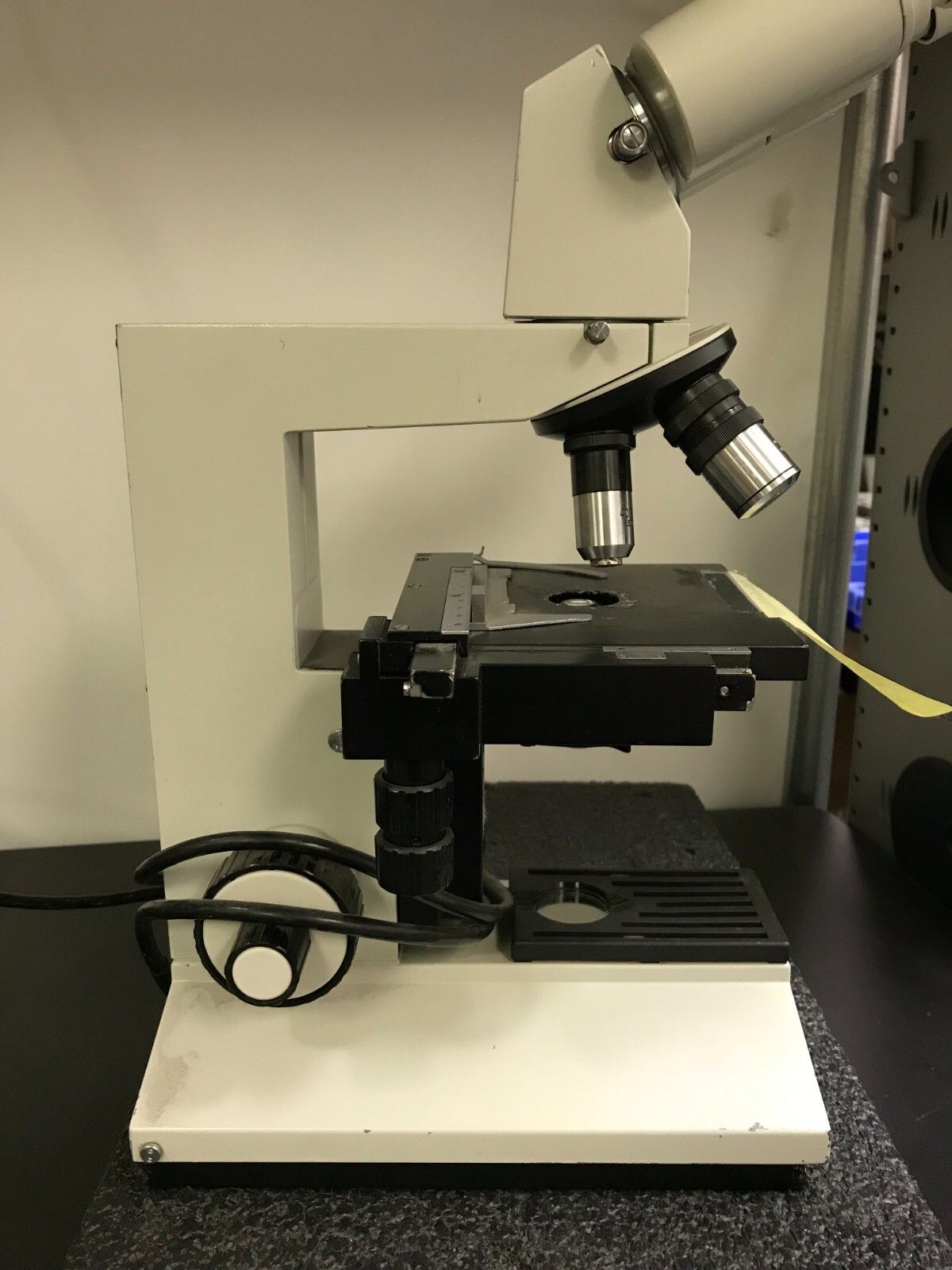 AUS JENA M290906 Research Binocular Microscope with X.Y Stage