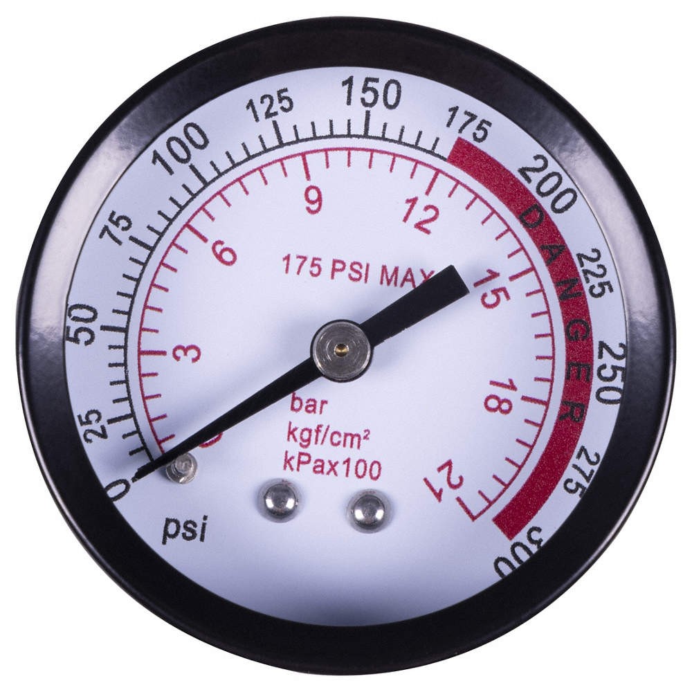 SPEEDAIRE F5013701660 Pressure Gauge,For SpeedAire 810RC6