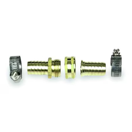 Westward 4Kg67 Garden Hose Repair Fitting, Brass 3/4″ Nh