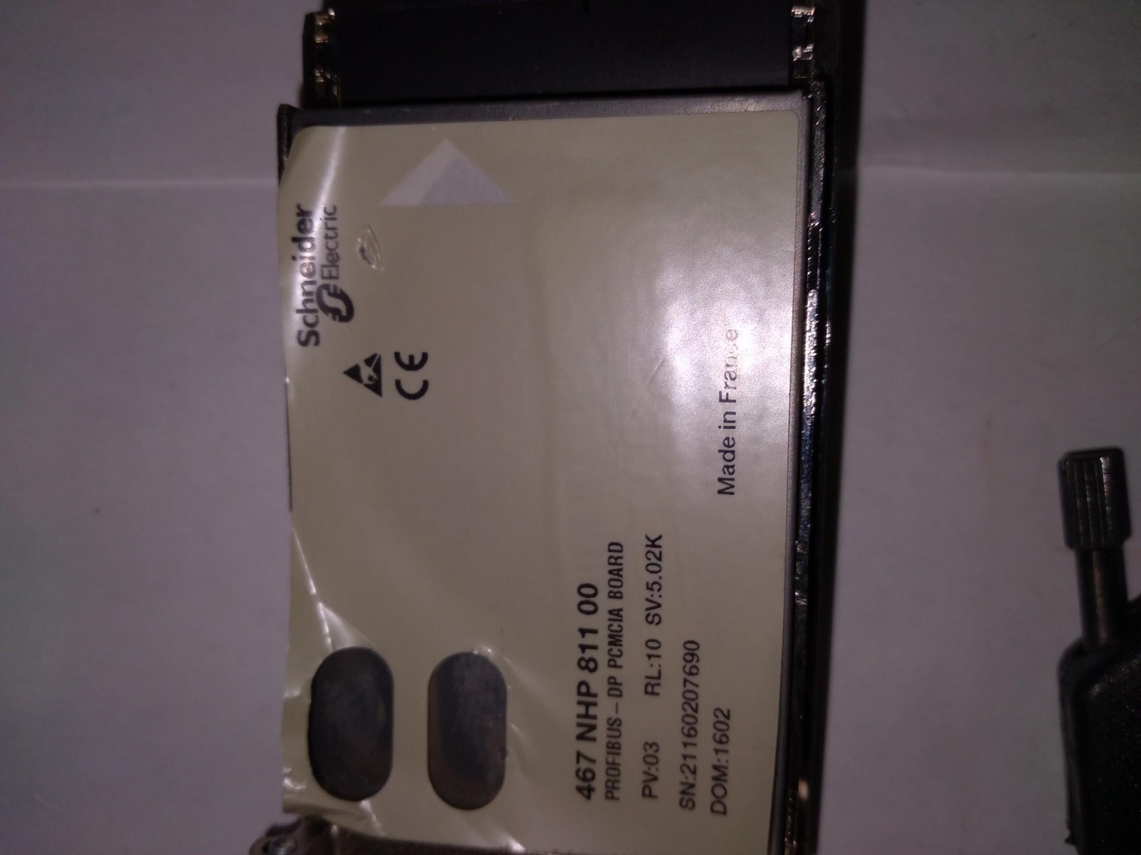 SCHNEIDER ELECTRIC 467 NHP 811 00 PROFIBUS-DP PCMCIA BOARD PV 03 RL 10 SV 5.02K