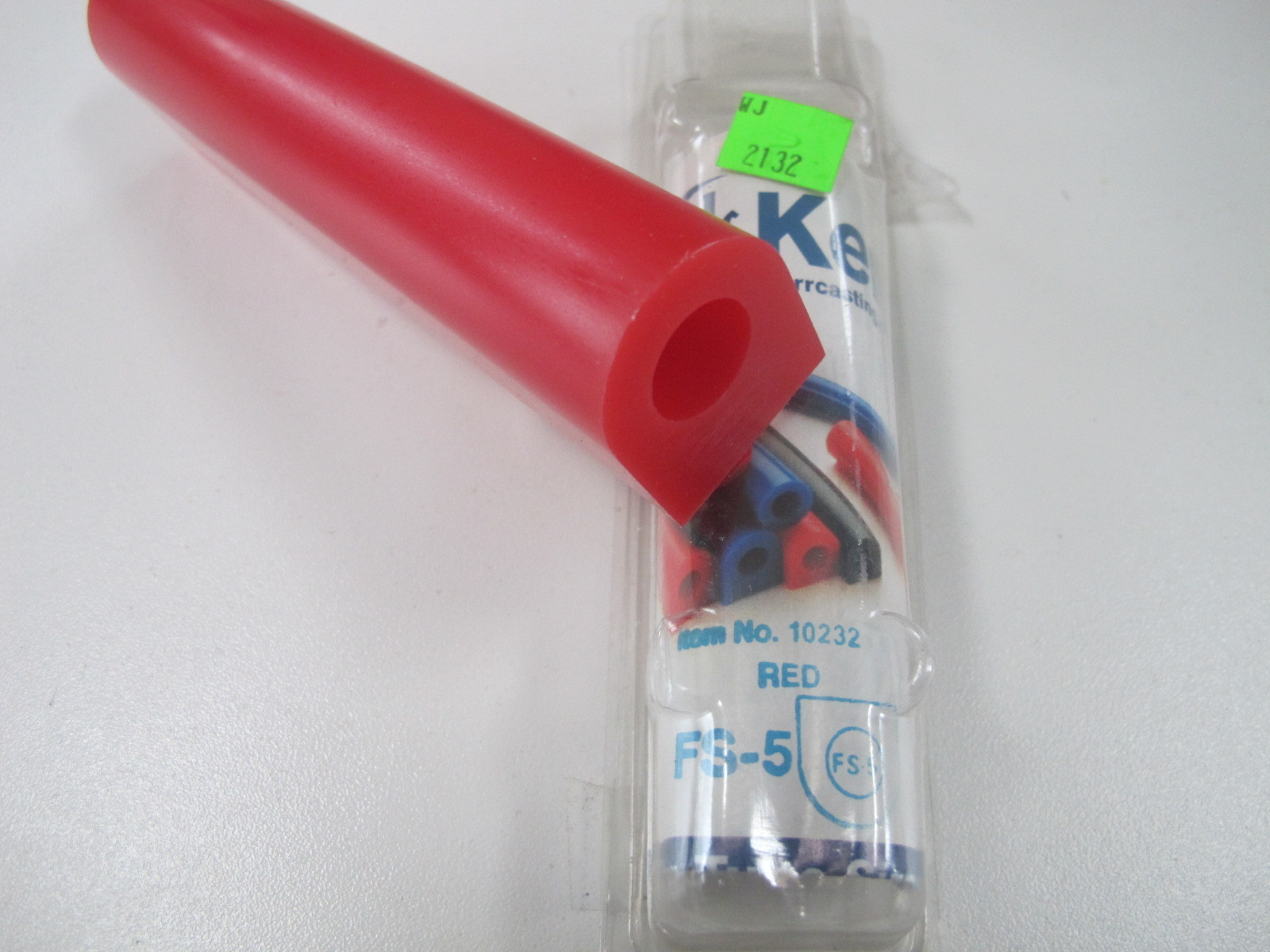 Kerr Wax Ring Tube RED Flat Side Carvable Jewelry Ring Lost Wax Casting (FS-5)