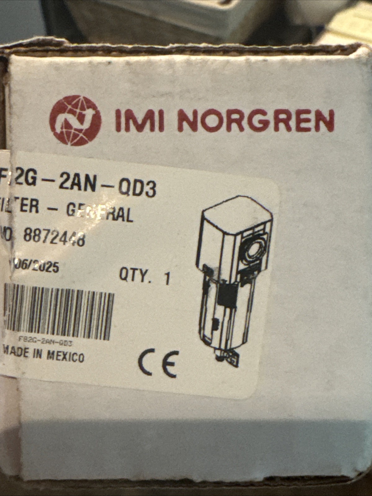 IMI NORGREN F82G-2AN-QD3 FILTER GENERAL Excelon Plus 82 Series air preparation
