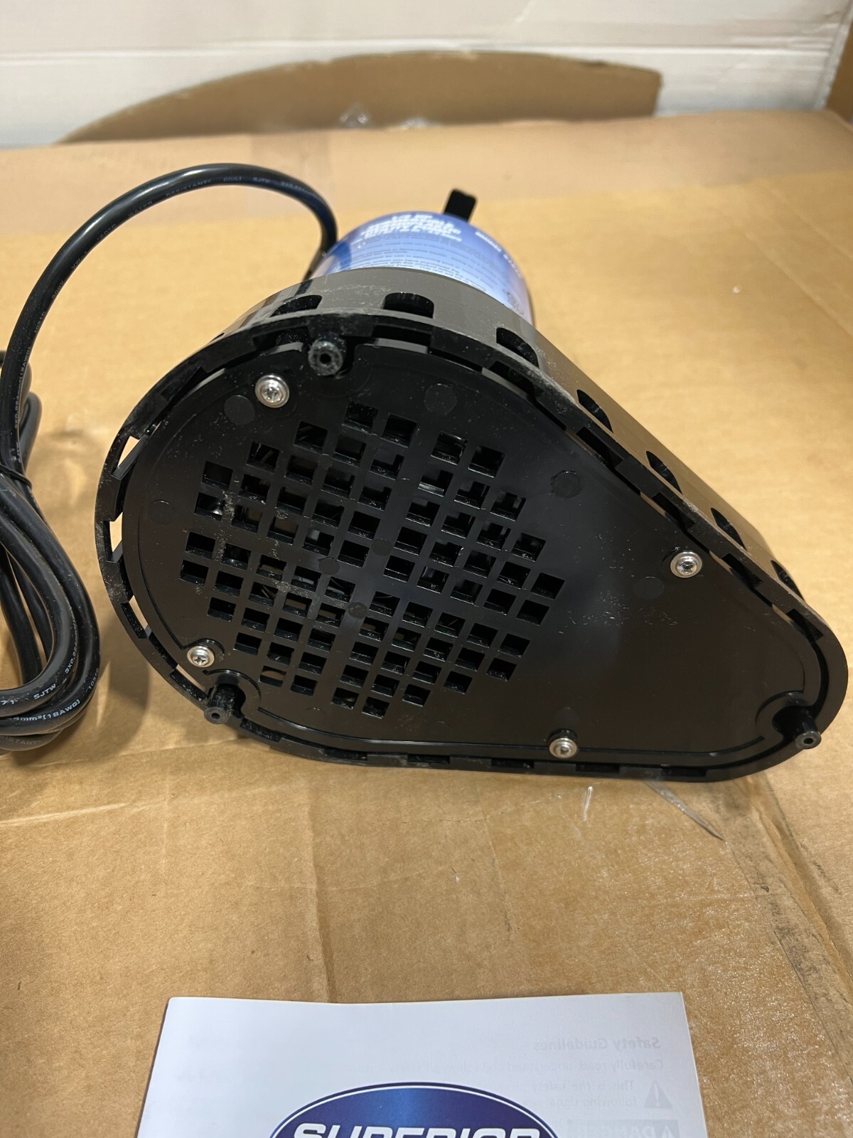 Superior Pump Thermoplastic Submersible Utility Pump 1/2 HP MODELS: 91270/25 ..
