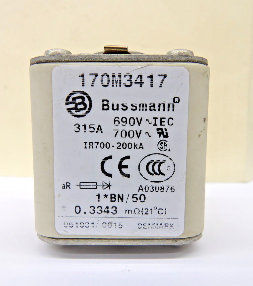 Eaton 170M3417 Fuse 315A 690V IR700-200kA