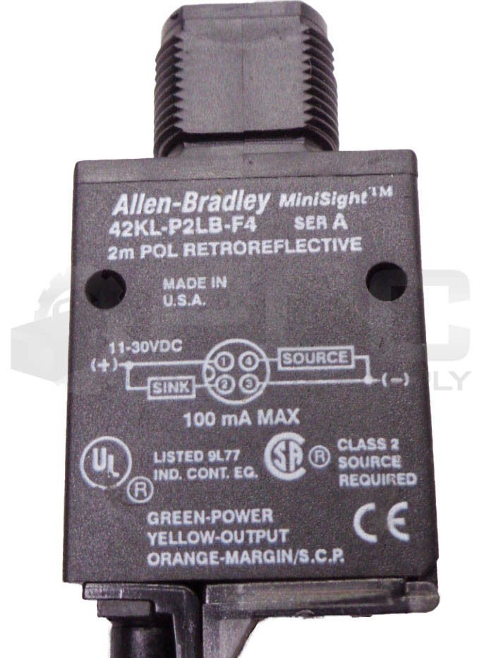 NEW ALLEN BRADLEY 42KL-P2LB-F4/A POLARIZED RETROREFLECTIVE SENSOR