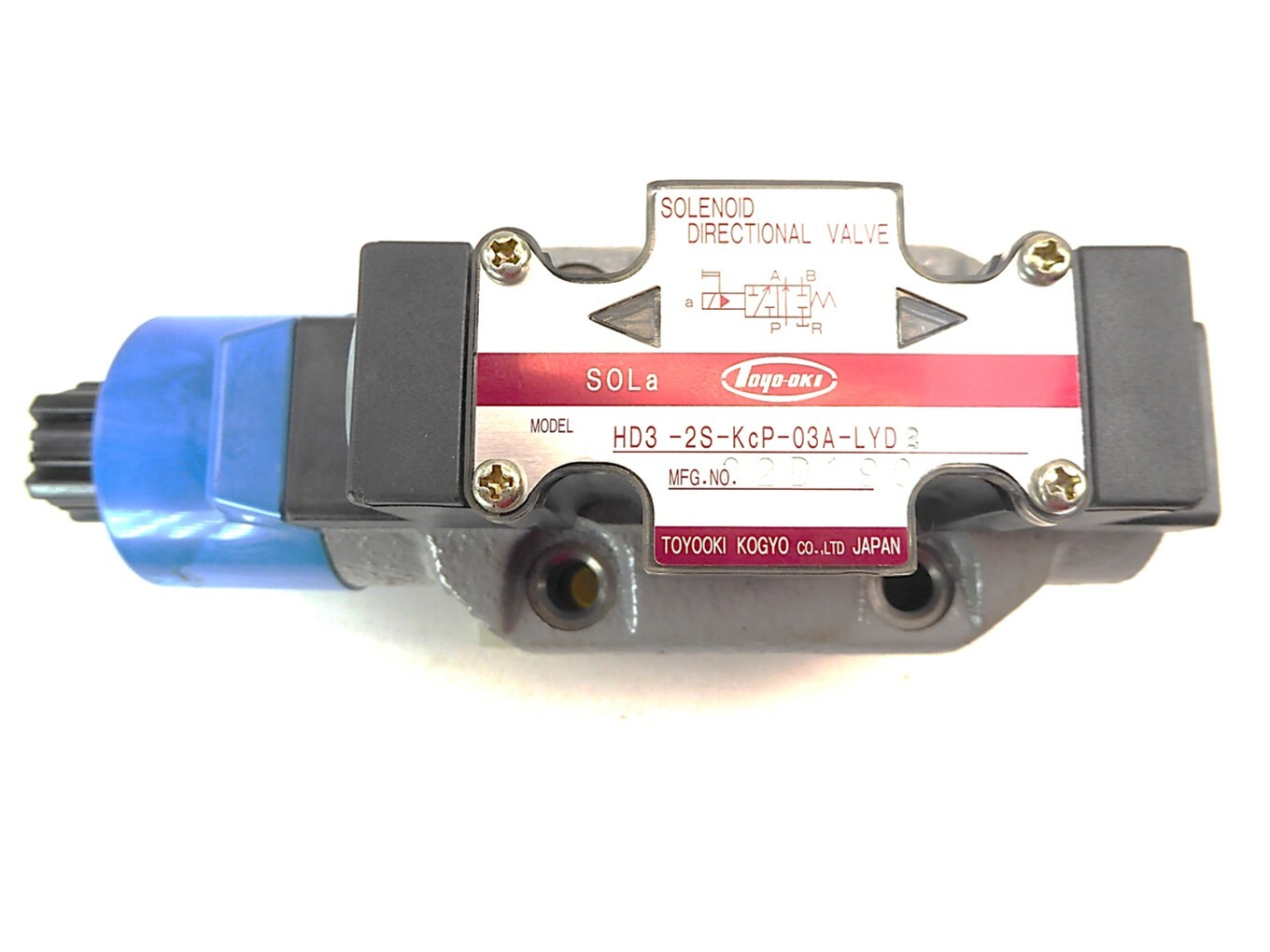 Toyo-oki Kogyo HD3-2S-KcP-03A-LYD 2 / HD32SKcP03ALYD Hydraulic Valve NEW