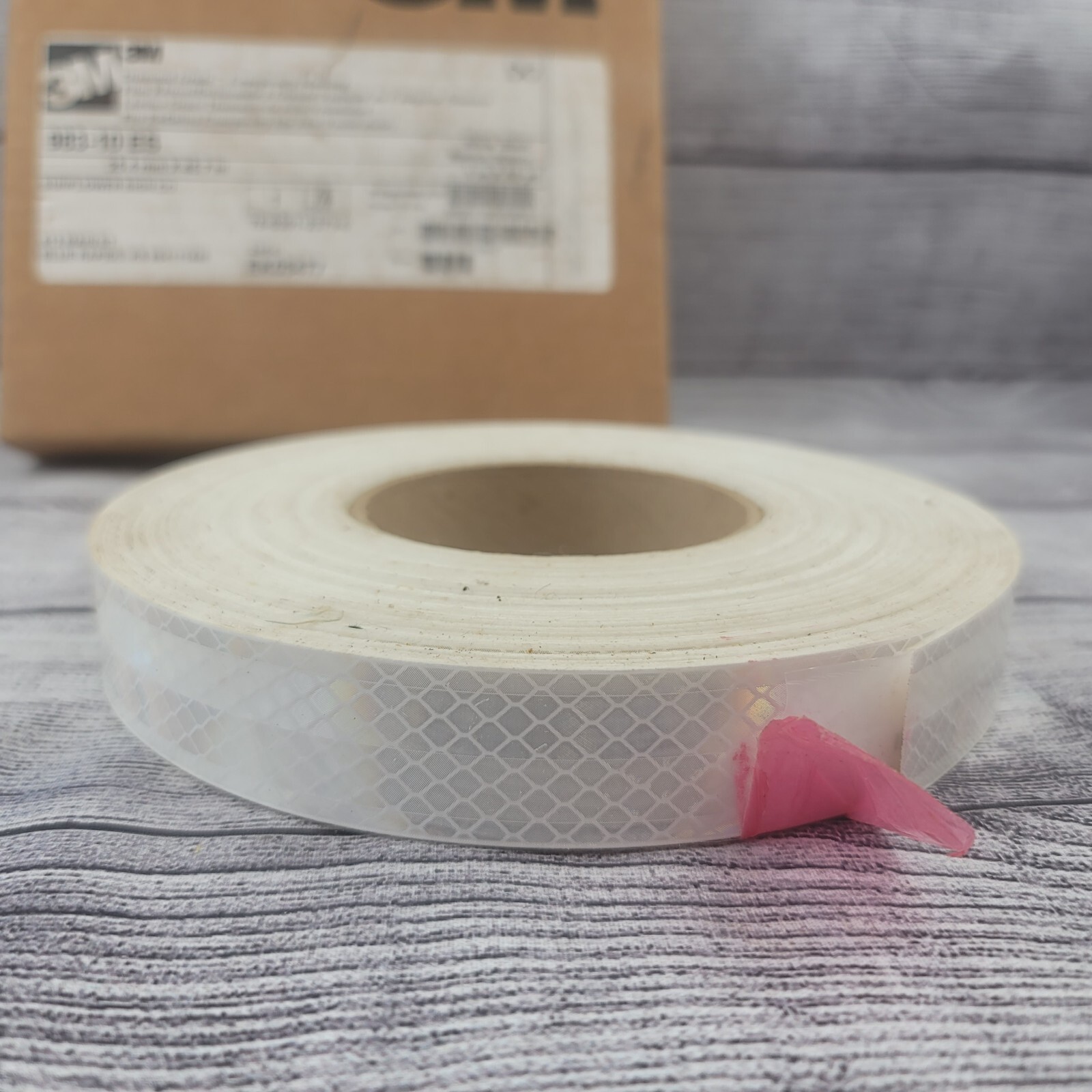 3M Premium Grade Reflective Tape White 1” Width Acrylic 983-10 ES (READ)