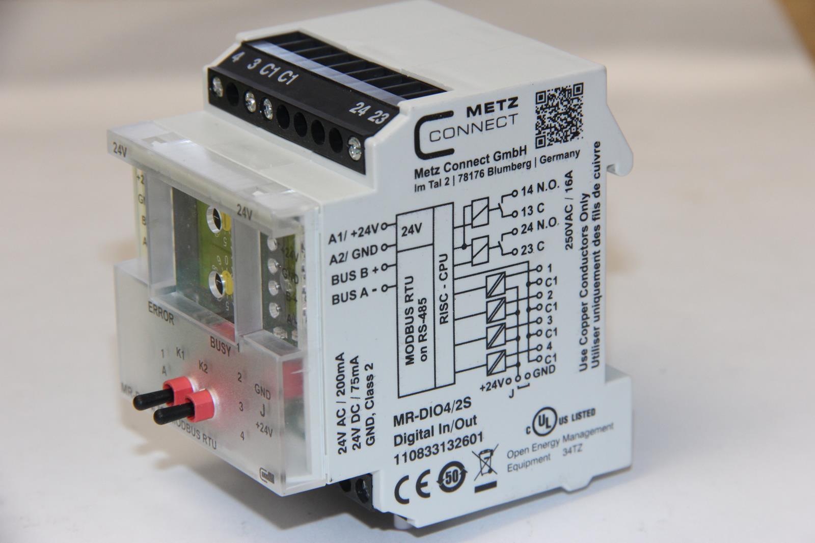 METZ CONNECT MR-DIO4/2S Input Output Modbus Module