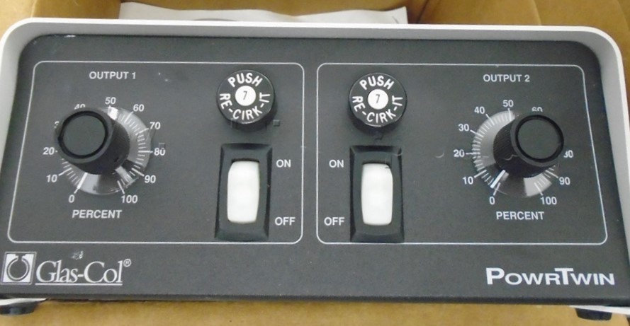 NEW GLAS-COL POWRTWIN 104A PL1202 DUAL OUTPUT POWER CONTROLLER