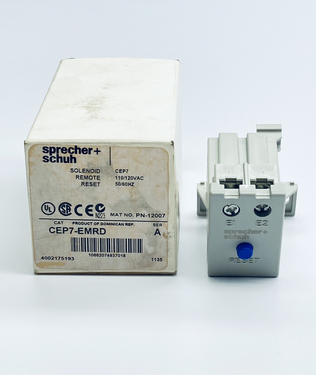 SPRECHER+SCHUH CEP7-EMRD REMOTE RESET SOLENOID 110/120VAC