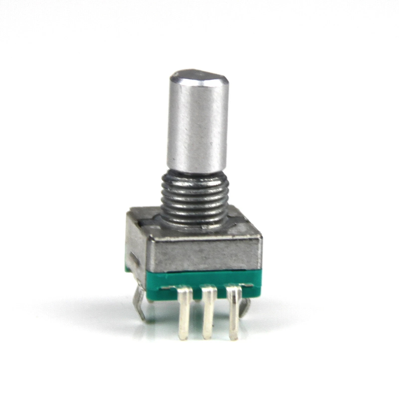 10 Pieces: EC11 Rotary Encoder with Push Switch, 15mm D-Shaft